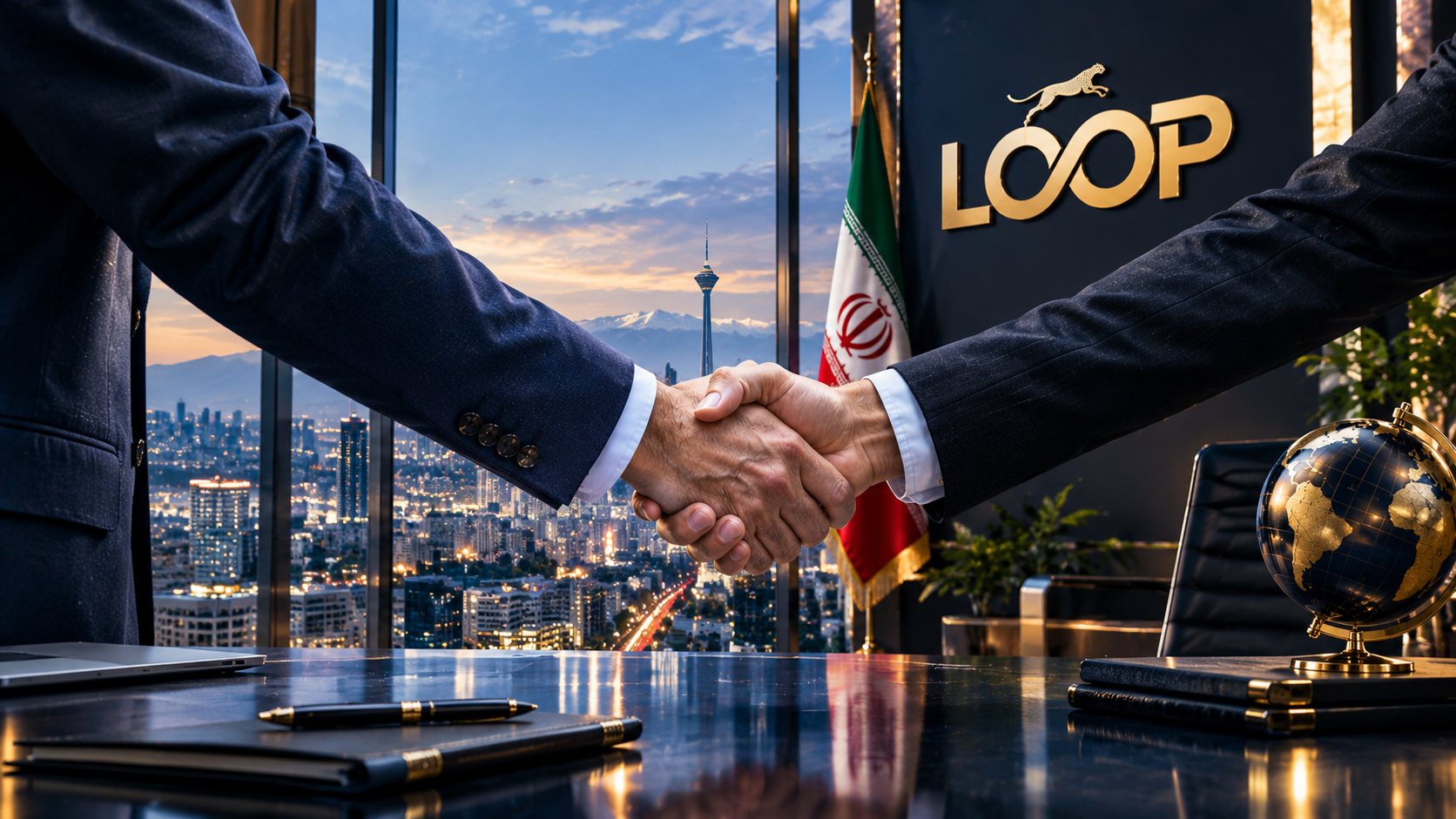 سوابق همکاری لوپ — دست دادن دو مدیر در دفتر لوپ با چشم‌انداز تهران